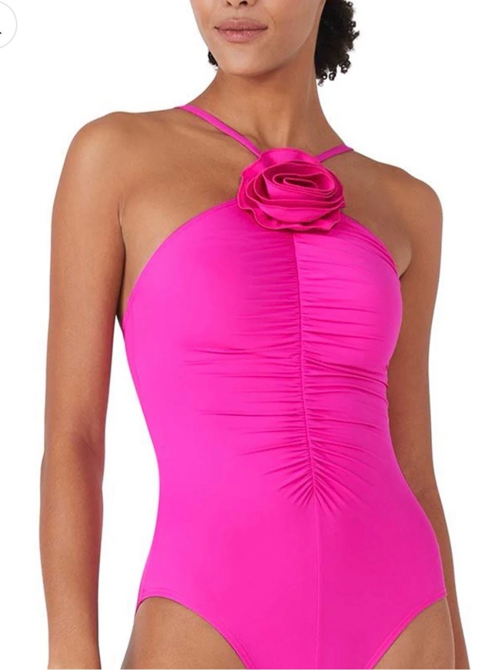 Kate spade Rosette Solids Hot Pink Lg $150 NWT